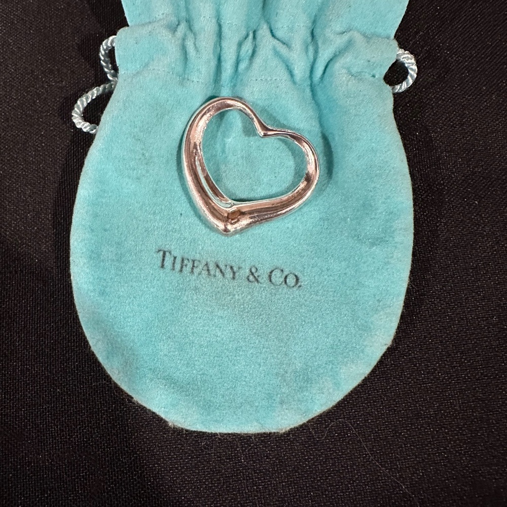 Tiffany Open Heart Pendant